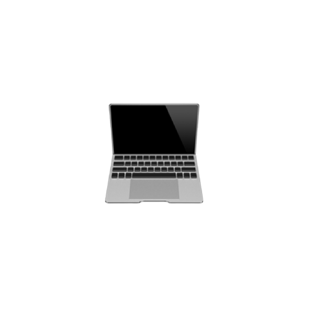 Web design icon showing a computer screen with a layout grid