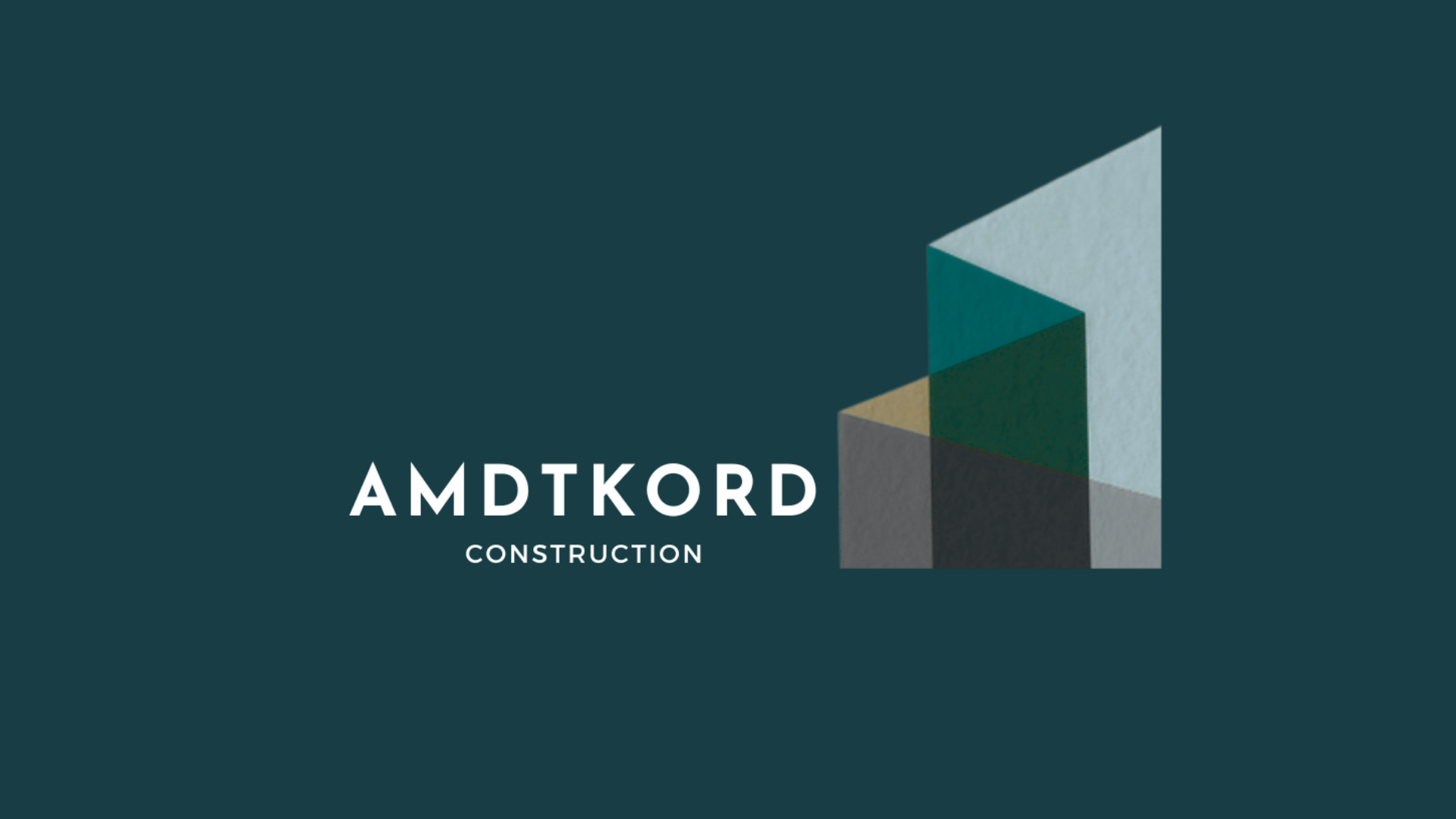 Amdtkord Construction brand identity by Gesiggie
